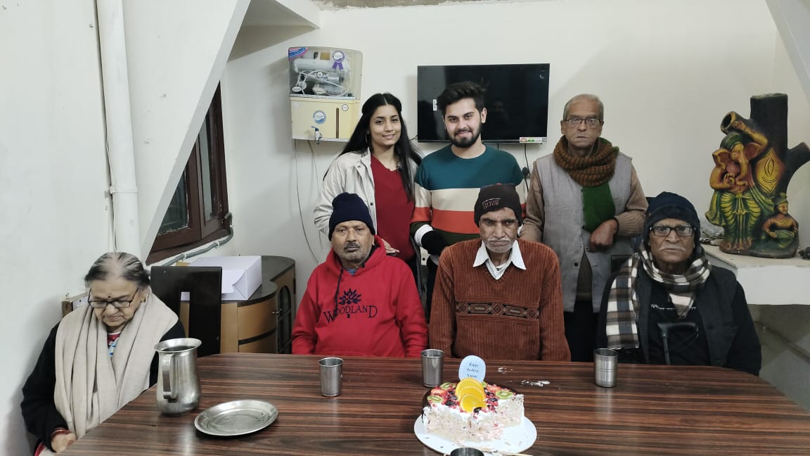 Birthday Celebration at Old Age Home