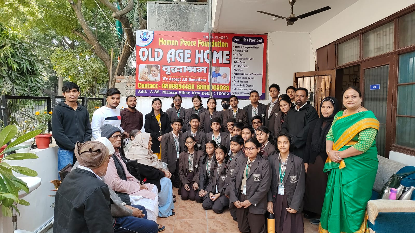 St. Joseph School visit to Old Age Home