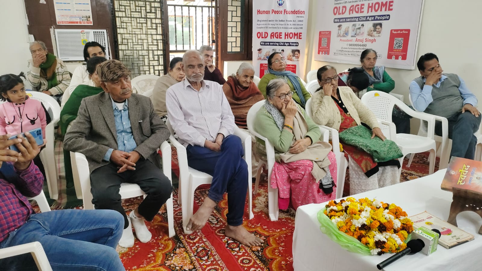 Meditation Program at Human Peace Foundation Old Age Home